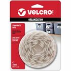 VELCRO&reg; Sticky Back 5/8in Circles White 75 Ct - 0.59" Length x 0.59" Width x 0.63" Diameter - White - Adhesive Backing - Dispenser Included - For Glass, Metal, Plastic, Wood, Tile, Indoor, Smooth Surface, Outdoor, Home, School, Office - 75 / Pack VEK90090