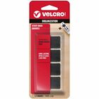 VELCRO&reg; Sticky Back 7/8in Squares Black 12 Ct - 0.87" Length x 0.87" Width - Black - For Wall, Glass, Tile, Plastic, Metal, Indoor, Outdoor, Home, Office, School, Smooth Surface - 12 / Pack VEK90072