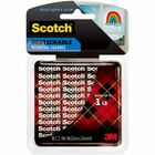 Scotch Restickable Mounting Tabs - 1" Length x 1" Width - Clear - Stain Resistant - For Artwork, Mount Picture/Poster - 18 / Pack MMMR100
