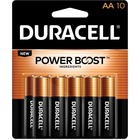 Duracell Coppertop Alkaline AA Batteries - For Multipurpose - AA - 1.5 V DC - 10 / Pack DURMN1500B10Z