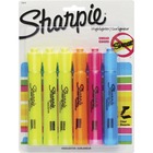Sharpie Highlighter - Tank - Chisel Marker Point - Yellow, Blue, Orange, Pink Ink - 6 / Pack SAN25876PP