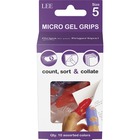 LEE Tippi Micro-Gel Fingertip Grips - #5 with 0.62" Diameter - Small Size - Assorted - 10 / Pack LEE61050