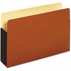 Pendaflex Legal Expanding File - 8 1/2" x 14" - 800 Sheets Capacity - 3 1/2" Expansion - Top Tab Location - 12.5 pt. - Redrope - Brown - Reinforced Gusset, Tear Resistant, Durable, Wear Resistant, Flap, Tyvek Gusset - 10 / Box PFX64264