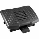 Kantek Premium Ergonomic Footrest with Rollers - 4" to 6.50" Adjustable Height - Black - 1 Each KTKFR750