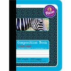 Pacon 1/2" Ruled Composition Book - 100 Sheets - 0.50" Ruled - 7 1/2" x 9 3/4" Sheet Size - Blue Cover - 1 Each PAC2425