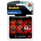 Scotch Restickable Mounting Tabs - 1" Length x 0.88" Width - Clear - For Photo, Artwork, Mount Picture/Poster - 18 / Pack MMMR105