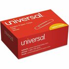 Universal Paper Clips, Jumbo, Smooth, Silver, 100/Box - Jumbo - 1.9" Length x 0.5" Width - Silver - Steel Wire - 100 / Box UNV72220BX