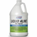 Dymon Liquid Alive Odor Digester - For Multi Surface - 128 fl oz (4 quart) - Natural Scent - Recommended For: Mildew Remover, Mold Remover, Food Remover, Urine Remover - Non-staining, Non-toxic - White, Green - 4 / Carton ITW33601