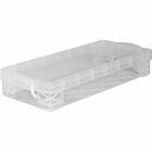 Super Stacker Pencil Box - External Dimensions: 8.5" Width x 4" Depth x 1.6" Height - Stackable - Plastic - Clear - For Marker, Pen/Pencil, Crayon - 1 Each AVT40309