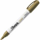 Sharpie Oil-Based Paint Marker - Medium Point - Medium Marker Point - Gold Ink - Oil Based - Gold Barrel - 1 Each SAN35559