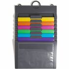 Smead Cascading Wall Organizer - 6 Pocket(s) - 10.62" Height x 14.25" Width - Durable, Tear Proof, Acid-free, Moisture Resistant - Gray - Polypropylene - 1 Each SMD92060