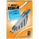 BIC Round Stic Grip Xtra-Comfort Medium Ball Point Pen, Assorted - 1.2 mm Medium Pen Point - Assorted Ink - 36 / Box BICGSMG361AST