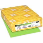 Neenah Color Paper - Lime Green - Letter - 8 1/2" x 11" - 24 lb Basis Weight - Smooth - Green Seal - Heavyweight, Acid-free, Lignin-free, Fade Resistant - Martian Green (Lime Green) - 500 / Pack WAU21801