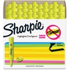 Sharpie SmearGuard Tank Style Highlighters - Narrow Narrow Chisel, Wide Marker Point - Fluorescent Yellow Ink - 36 / Pack SAN1920938