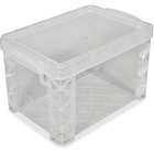 Super Stacker Index Cards Box - External Dimensions: 6.3" Width x 4.3" Depth x 4.3" Height - Media Size Supported: Index Card 4" x 6" - 500 x Index Card (4" x 6") - Lid Lock Closure - Stackable - Plastic - Clear - For Index Card, Craft Supplies, Recipe, O AVT40305