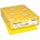 Exact Brights&reg; Smooth Colored Paper - Yellow - Letter - 8 1/2" x 11" - 50 lb Basis Weight - Smooth - Printable, Lignin-free, Acid-free - Bright Yellow - 500 / Pack WAU26701