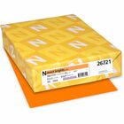 Exact Brights&reg; Smooth Colored Paper - Orange - Letter - 8 1/2" x 11" - 50 lb Basis Weight - Smooth - Printable, Lignin-free, Acid-free - Bright Orange - 500 / Pack WAU26721