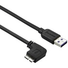 StarTech.com 0.5m 20in Micro-USB Extension Cable - M/F - Micro USB Male to  Micro USB Female Cable (USBUBEXT50CM), Black