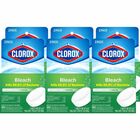 Clorox Ultra Clean Toilet Tablets Bleach - 3.50 oz (0.22 lb) - Deodorize - White - 2/Pack - 6 / Carton CLO30024CT