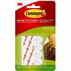 Command Small Poster Strips - 1.75" Length x 0.63" Width x 31.3 mil Thickness - White - Foam - 12 / Pack MMM17024ES