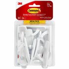 Command Medium Utility Hook Mega Pack - 3 lb (1.36 kg) Capacity - for Multipurpose, Paint, Wood, Tile - White - 20 / Pack MMM17001MPES
