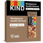 KIND Madagascar Vanilla Almond Nut Bars - Trans Fat Free, High-fiber, Low Sodium, Dairy-free, Gluten-free - Madagascar Vanilla Almond - 1.41 oz - 12 / Box KND17850
