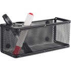 Onyx Mesh Magnetic Marker Basket - 3" Height x 8" Width x 3.25" Depth - Sturdy - Black - Steel, Mesh - 1 Each SAF3612BL