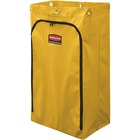 Rubbermaid Commercial 6173 Cleaning Cart 24-Gallon Replacement Bag - Yellow - Vinyl - 17.2" Height x 6.5" Width x 9.1" Length - 1 Each RCP1966719