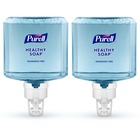 PURELL&reg; ES8 HEALTHY SOAP™ Gentle & Free Foam - Fresh Fruit Scent - 1.27 quart - Dirt Remover, Bacteria Remover - Hand, Healthcare, Skin - Moisturizing - Clear - Fragrance-free, Dye-free, Phthalate-free, Paraben-free, Triclosan-free, Bio-based -  GOJ777202