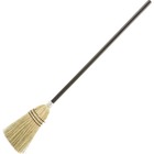 Rubbermaid Commercial Wood Handle Lobby Corn Broom - Corn Fiber Bristle - 12" Brush Face - 38" Overall Length - Wood Handle - 1 Each RCP6373BRO