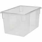 Rubbermaid Commercial 21.5-Gallon Food/Tote Box - Transporting, Storing - Dishwasher Safe - Clear - Plastic, Polycarbonate Body - 1 Each RCP3301CLE