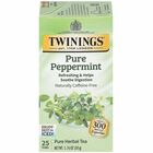 Twinings of London Pure Peppermint Herbal Tea Bag - Herbal Tea - 1.8 oz - Caffeine-free - 25 / Box TWG09179