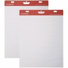 Universal Easel Pad - 1 Subject(s) - 50 Sheets - Tape Bound - 15 lb Basis Weight - 34" Height x 27" Width - White Paper - Cardboard Cover - 2 / Carton UNV45602
