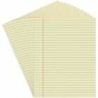 Universal Glue Top Pads, Wide/Legal Rule, 50 Canary-Yellow 8.5 x 11 Sheets, Dozen - 1 Subject(s) - 50 Sheets - Glued - Wide Ruled, Legal Ruled Front Ruling - 16 lb Basis Weight - 11" Height x 8.5" Width - Canary Paper - Chipboard Cover - 1 Dozen UNV22000