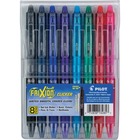 FriXion Erasable Gel Pen - 0.7 mm Fine Pen Point - Retractable - Erasable - Pink, Red, Green, Turquoise, Blue, Purple, Navy, Black Ink - Water Based, Gel-based - Translucent Barrel - 8 / Pack PIL13285