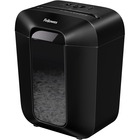 Fellowes LX45 Cross-cut Shredder - Non-continuous Shredder - Cross Cut - 8 Per Pass - for shredding Staples, Paper, Paper Clip, Credit Card - 0.156" x 1.563" Shred Size - P-4 - 6 Minute Run Time - 20 Minute Cool Down Time - 4 gal Wastebin Capacity - Black FEL4400201