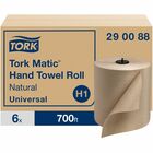 TORK Tork Matic Hand Towel Roll Natural H1 - 1 Ply - 7.68" Width x 700 ft Length - 884 Sheets/Roll - Nature - Paper - 6 / Carton TRK290088