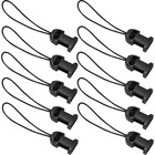 Ergodyne 3133 Barcode Scanner Lanyard - Loop Attachment Replacements (10-Pack) - Large (L) - Loop Attachment - 1" Height x 4" Width x 3" Length - Black - 10 / Pack EGO19165