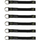 Ergodyne 3700 Web Tool Tether Attachment - D-Ring Tool Tails - 2lbs (6-Pack) - 9.5" Height x 0.3" Width - Black - 6 / Pack EGO19705