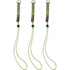 Ergodyne 3703 Elastic Tool Tether Attachment - Loop Tool Tails - 15lbs (3-Pack) - 0.3" Width x 9.5" Height x 18" Length - Lime - Elastic, Nylon - 3/Each - 18 / Carton EGO19769