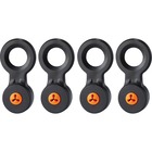 Ergodyne 3740 Hand Tool Attachment Trap - Slips (4-Pack) - 0.5" Height x 4" Width - Orange, Black - Acrylonitrile Butadiene Styrene (ABS) - 4 / Pack EGO19740