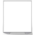 Ghent Partition - 48" Width x 54" Height - Aluminum Frame - Porcelain, Vinyl - Silver - 1 Each GHEMP544820