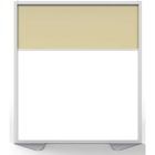 Ghent Partition - 48" Width x 54" Height - Aluminum Frame - Porcelain, Vinyl - Caramel - 1 Each GHEMP5448208A