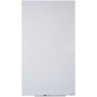 Quartet InvisaMount Vertical Glass Dry-Erase Board - 28x50 - 50" (4.2 ft) Width x 28" (2.3 ft) Height - White Glass Surface - Rectangle - Vertical - Magnetic - 1 Each QRTQ012850IMW