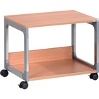 DURABLE System 48 Multifunction Trolley - 2 Shelf - 4 Casters - Metal, Steel, Melamine, Hardboard, Fiberglass, Plastic - 3.60" Width x 17" Depth x 18.80" Height - Silver, Beech - 1 Each DBL3710124