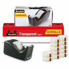 Highland Economy Invisible Tape - 27.78 yd Length x 0.75" Width - 1" Core - Matte - Clear - For Office, Mending, Holding, Splicing - 12 / Pack MMM6200K12