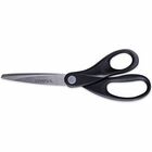 Universal Scissors - 3.75" Cutting Length - 8" Overall Length - Straight-left/right - Stainless Steel - Pointed Tip - Stainless Steel, Black - 1 Each UNV92009