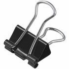 Universal Binder Clip Zip-Seal Bag Value Pack, Medium, Black/Silver, 36/Pack - Medium - 1.3" Width - 0.63" Size Capacity - Black, Silver - Metal, Steel Wire - 36 / Pack UNV10210VP