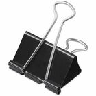 Universal Binder Clip Zip-Seal Bag Value Pack, Large, Black/Silver, 36/Pack - Large - 2" Width - 1" Size Capacity - Black, Silver - Metal, Steel Wire - 36 / Pack UNV10220VP