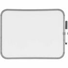 MasterVision Dry-erase Lap Board - 11" (0.9 ft) Width x 14" (1.2 ft) Height - White Lacquered Steel Surface - Plastic Frame - Lap - Magnetic - Durable, Ghost Resistant, Stain Resistant, Long Lasting - 1 Each BVCCLK020303